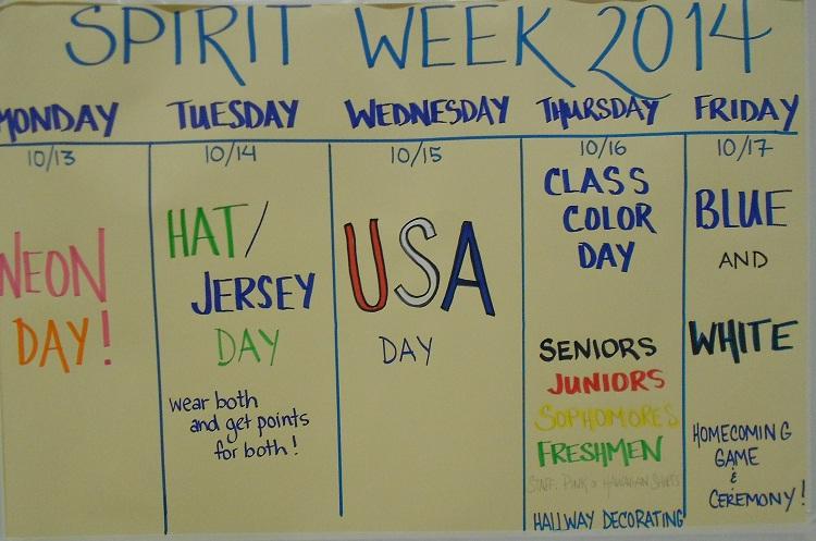 Photos of HHS Spirit Week