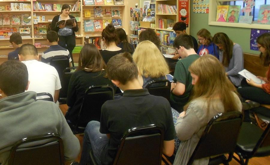 Open-mic at the Empyrean launch party at Well Read Bookstore