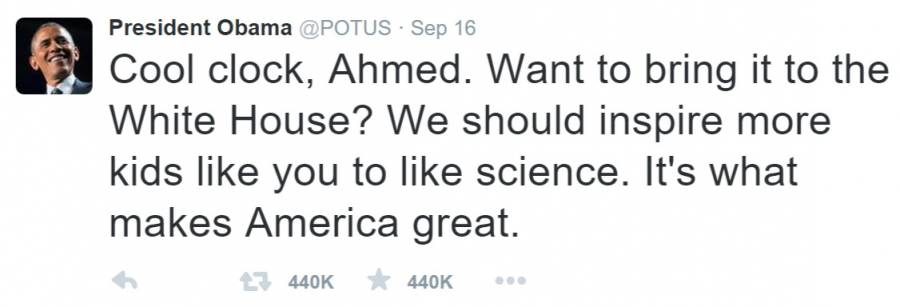 Presidential Tweet About Ahmed