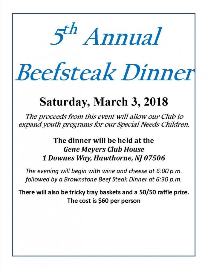 5th Annual Beefsteak Dinner/Tricky Tray