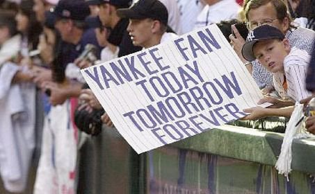 Gerrit Cole's 'Yankee Fan Today Tomorrow Forever' sign is perfect