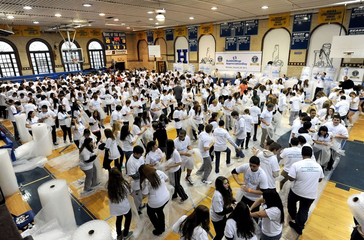 Hawthorne High School setting a Guinness World Record!!!